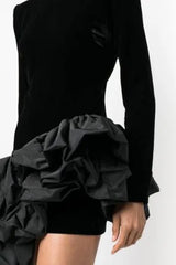 ruffled hem mini dress – Gomanh