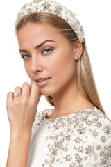 Embellished shoulder cape gown – Lorila