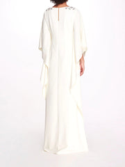 Embellished neckline kaftan gown – Katyie