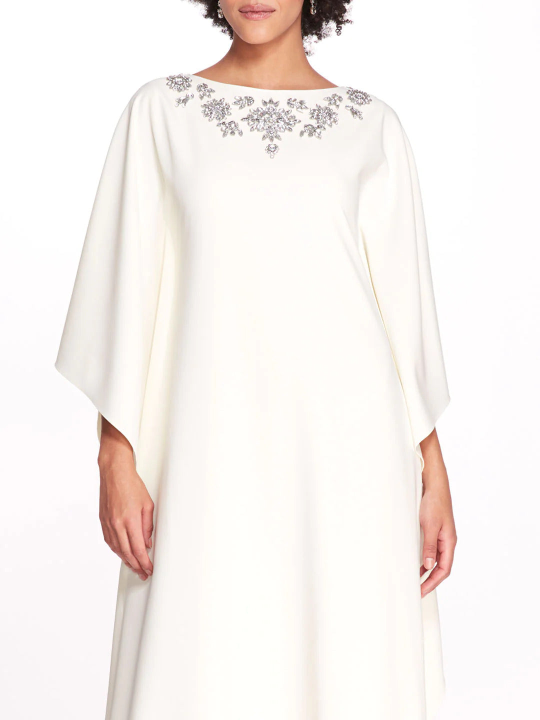 Embellished neckline kaftan gown – Katyie