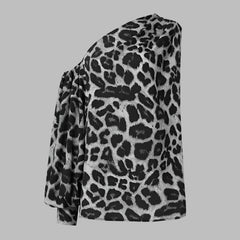 one-shoulder blouse with voluminous sleeve - Emira
