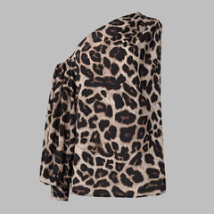 one-shoulder blouse with voluminous sleeve - Emira