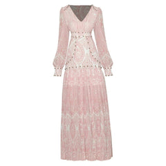 paisley print maxi dress with puff sleeves – Tamil selvi