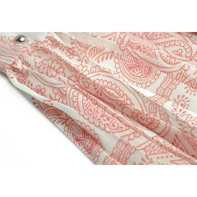 paisley print maxi dress with puff sleeves – Tamil selvi