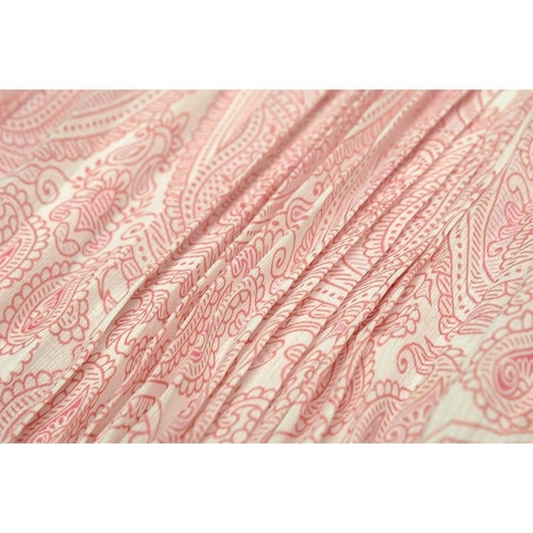 paisley print maxi dress with puff sleeves – Tamil selvi