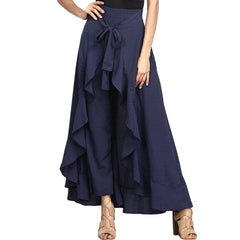 ruffle wrap high-low maxi skirt with tie waist – Daffodil