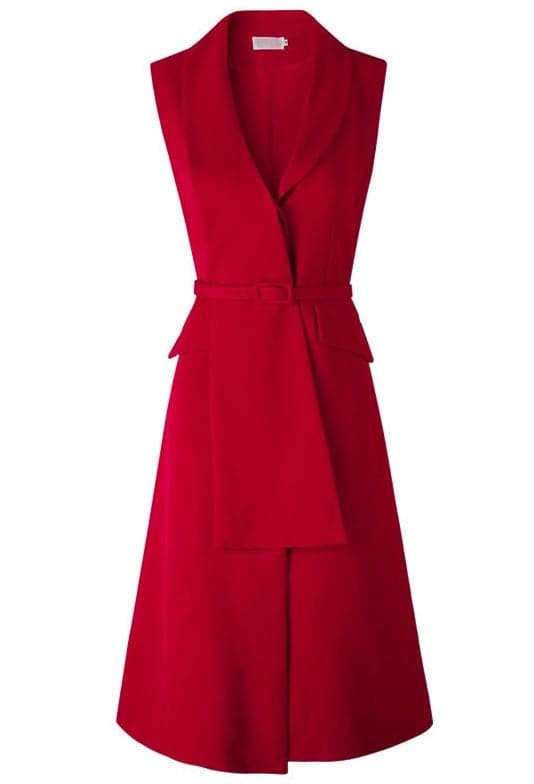 sleeveless wrap midi dress with waist tie – Ifedayo