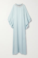 embellished neckline gown with cascading sleeves – Jarmen