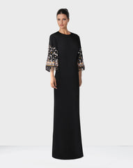 Sequined sleeves dress - Surelis